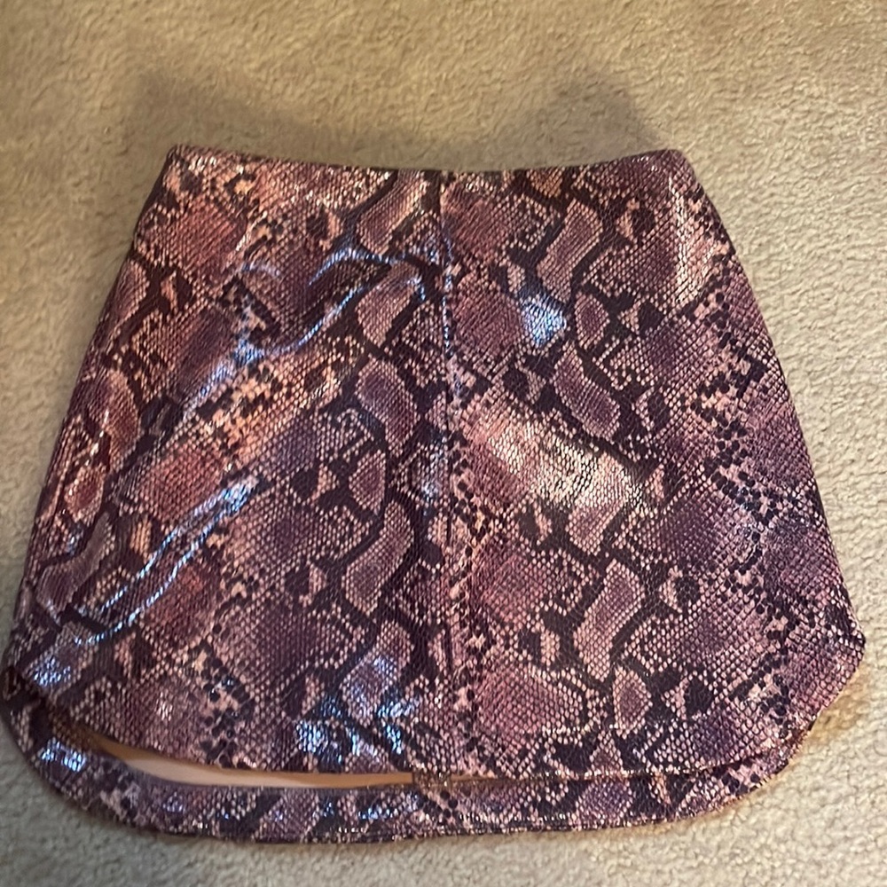 Purple Python Skirt - image 1